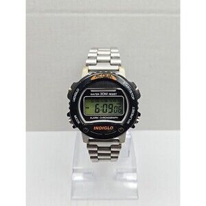 Vintage Acqua by Timex Indiglo Digital Alarm Chrono 30M Watch New Battery Sport
